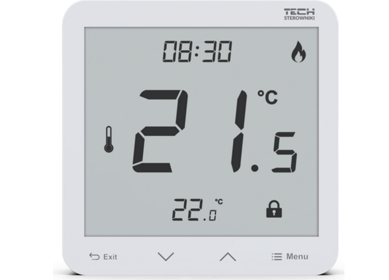 Przewodowy<p>regulator pokojowy TECH </p> <p>R-10S PLUS BIAŁY</p>