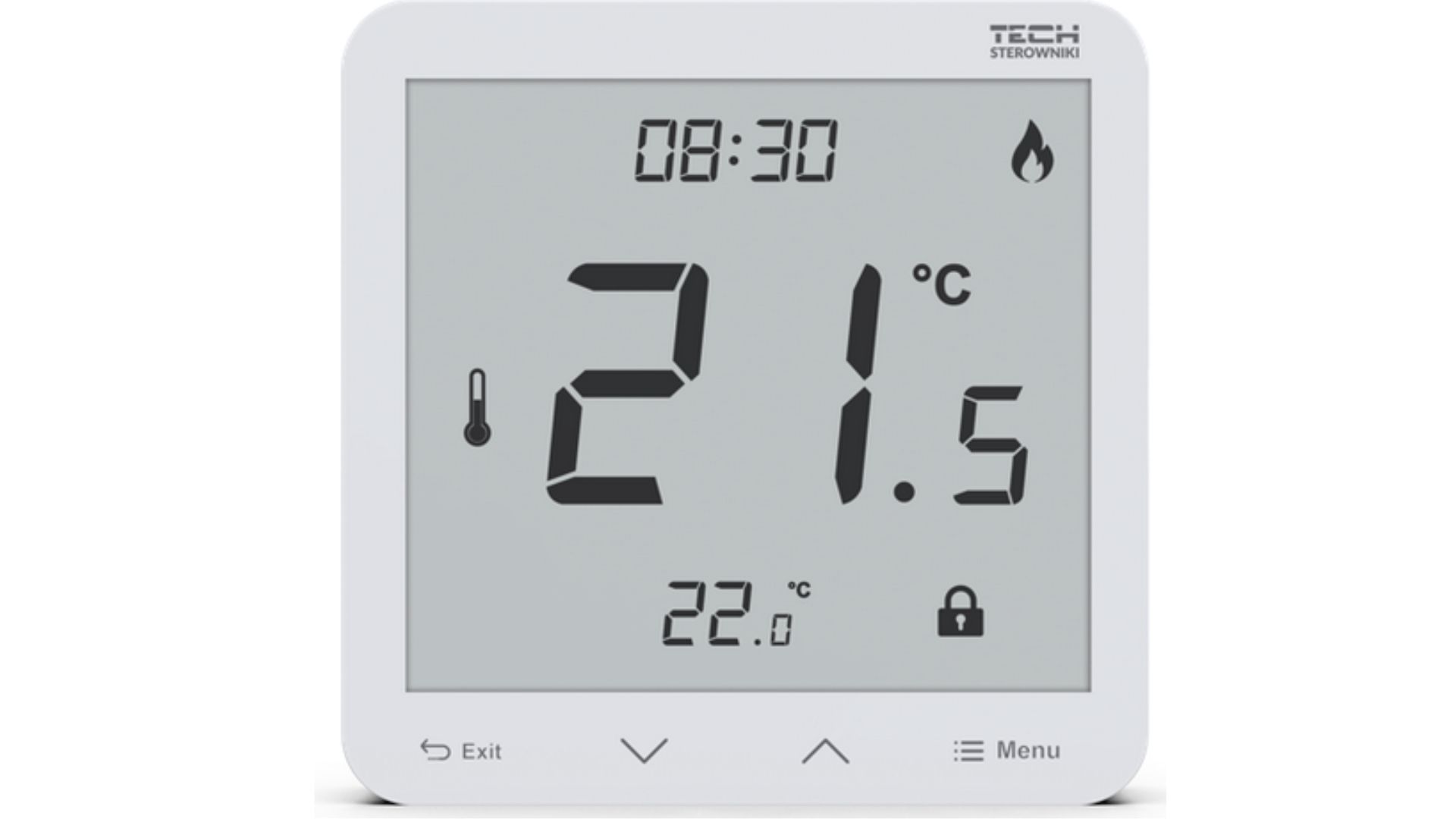 Przewodowy<p>regulator pokojowy TECH </p> <p>R-10S PLUS BIAŁY</p>