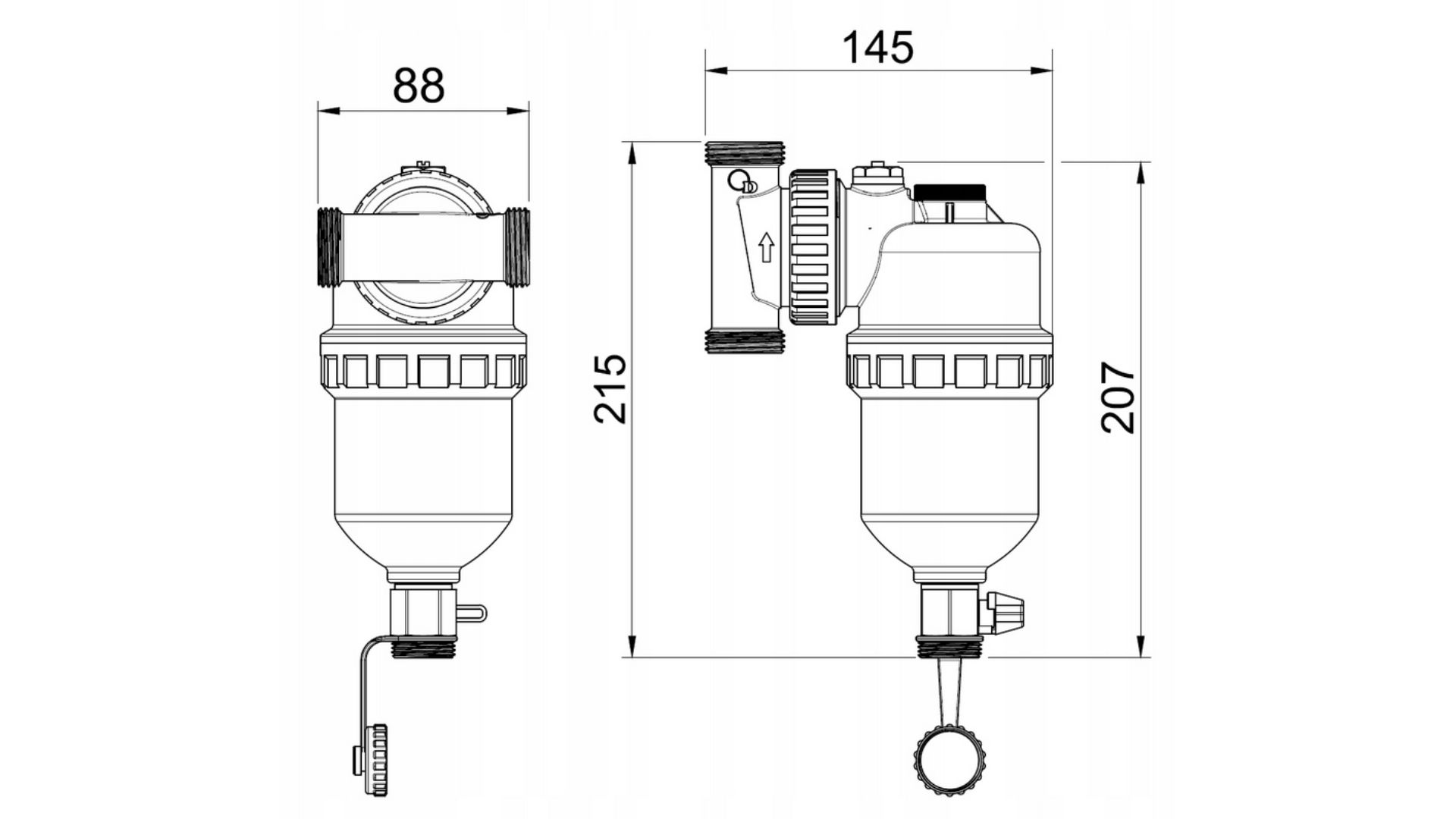 Separator magnetyczny <p>Diamond 1"</p> - obrazek 2