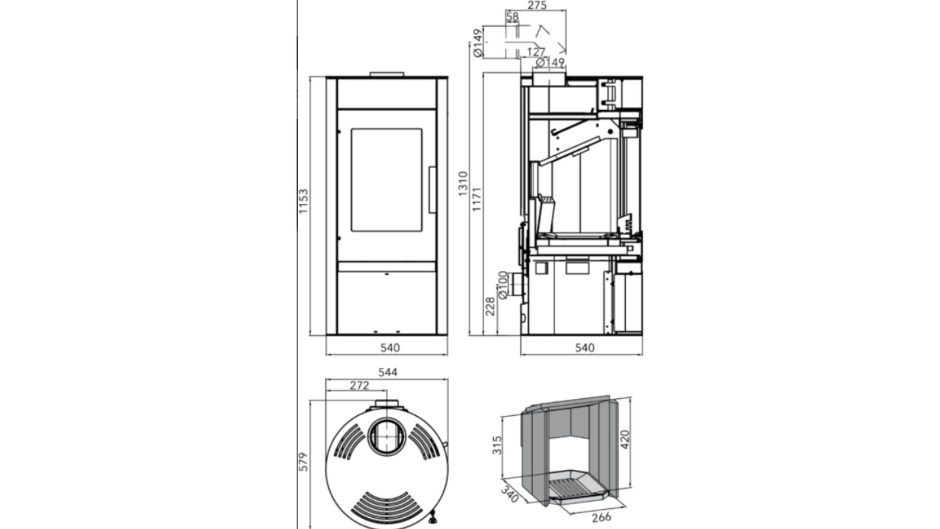 Piec koza kominek <p>Haas+Sohn ANTIC </p> - obrazek 3