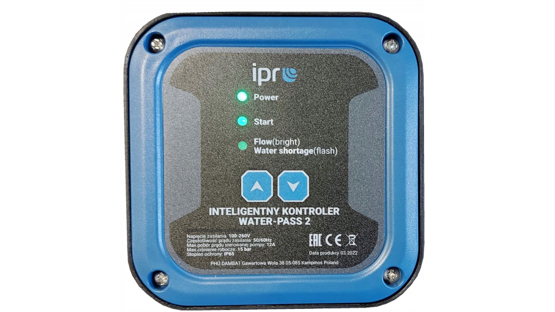 Inteligentny kontroler <p>sterownik ciśnieniowy pomp </p><p>IPRO WATER-PASS 2 IBO </p>