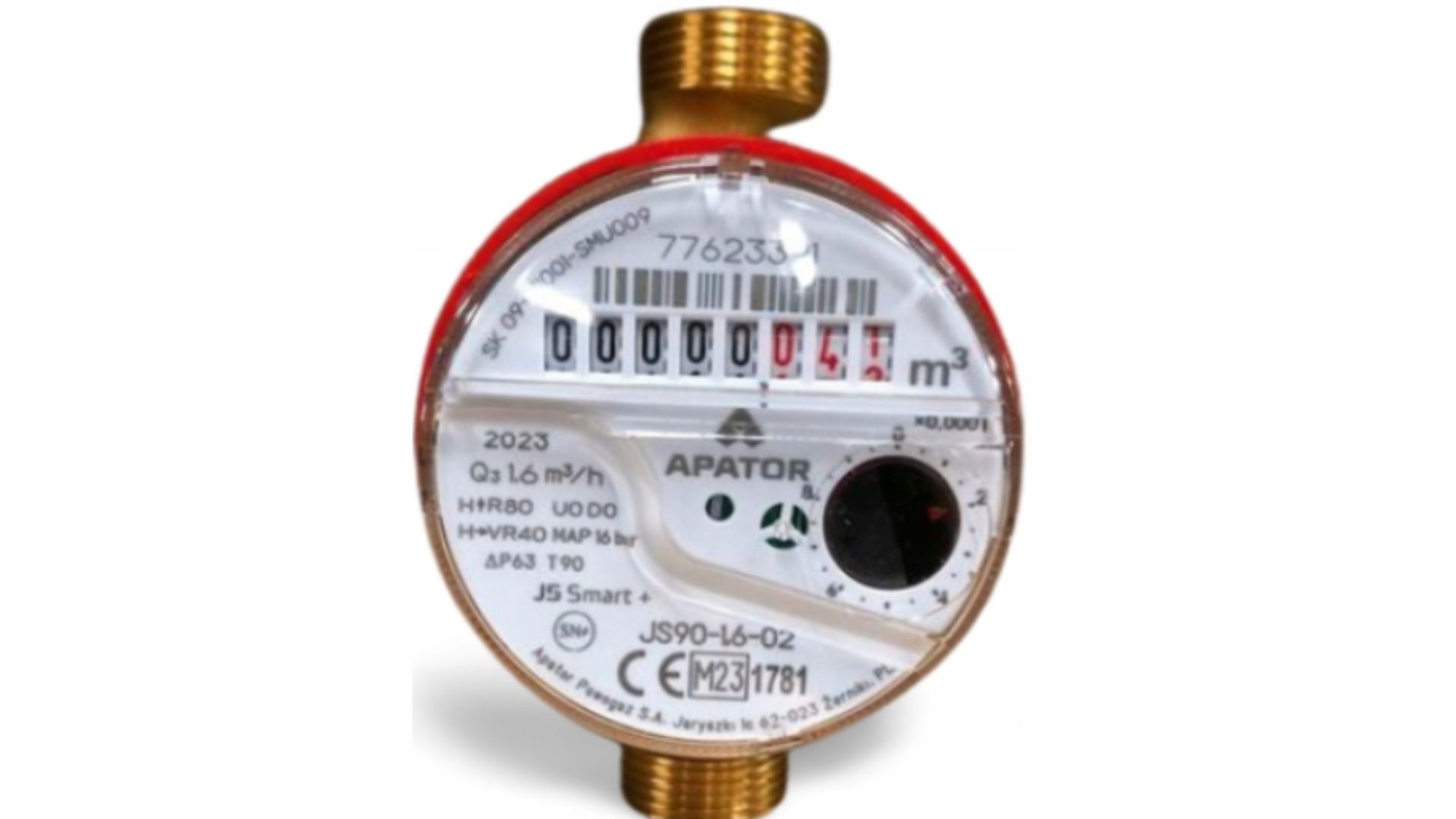 Wodomierz ciepłej wody 1/2"<p> APATOR DN15</p><p> LEGALIZACJA 2025-2030</p>
